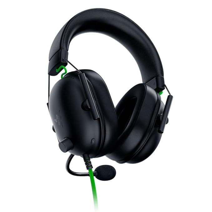 Side view of the Razer BlackShark V2 X headset showing the adjustable headband and earcup design for a personalized fit.