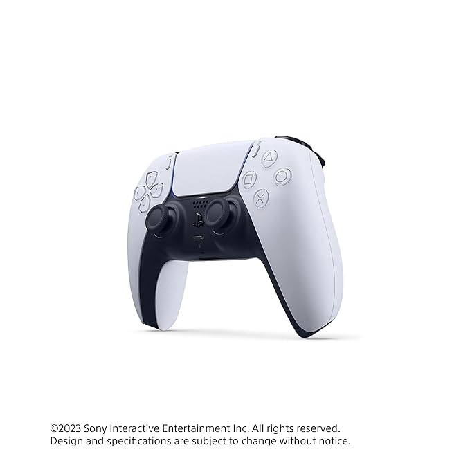 Buy Sony PS5 DualSense Wireless Controller (White) Side View