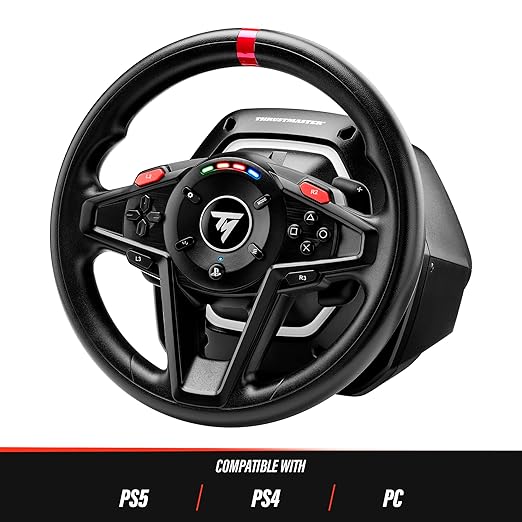 Thrustmaster T128P Racing Wheel and Magnetic Pedals for PS5 / PS4 / PC