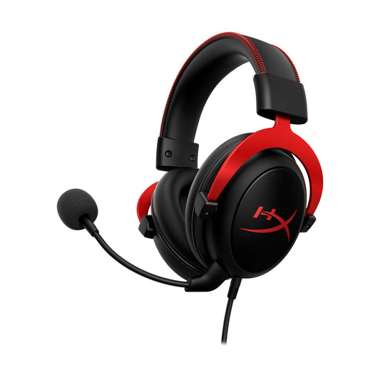 HyperX Cloud II - Gaming Headset (Black-Red) Side View