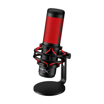 HyperX Quadcast Microphone (Black) Angled Side View