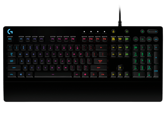 Logitech G213 Prodigy RGB Keyboard Front View