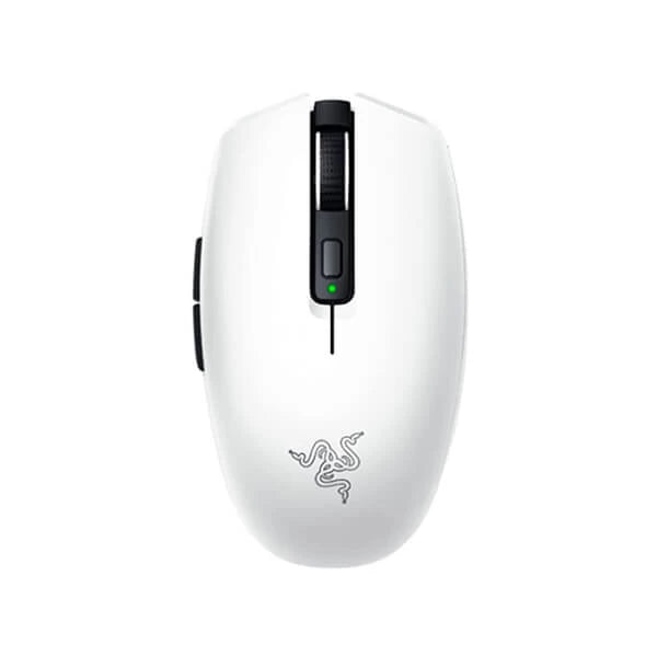 Razer Orochi V2 Wireless Gaming Mouse (White) featuring an ultra-lightweight design, 18,000 DPI optical sensor, and wireless connectivity.